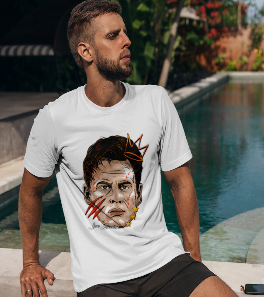 Joe Burrow Fat Head Limited Edition Player Crowned Star Scratches T-Shirt