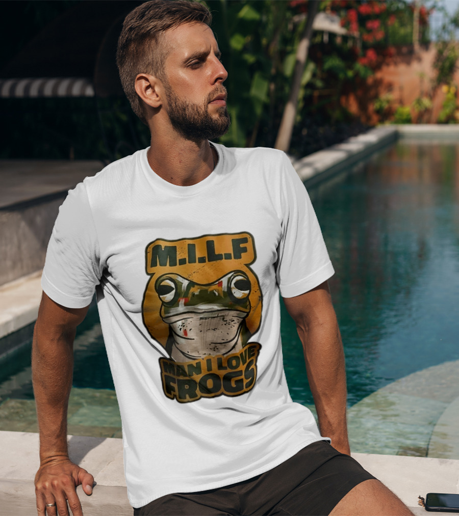 M.I.L.F Man I Love Frogs Frog Amphibian T-Shirt