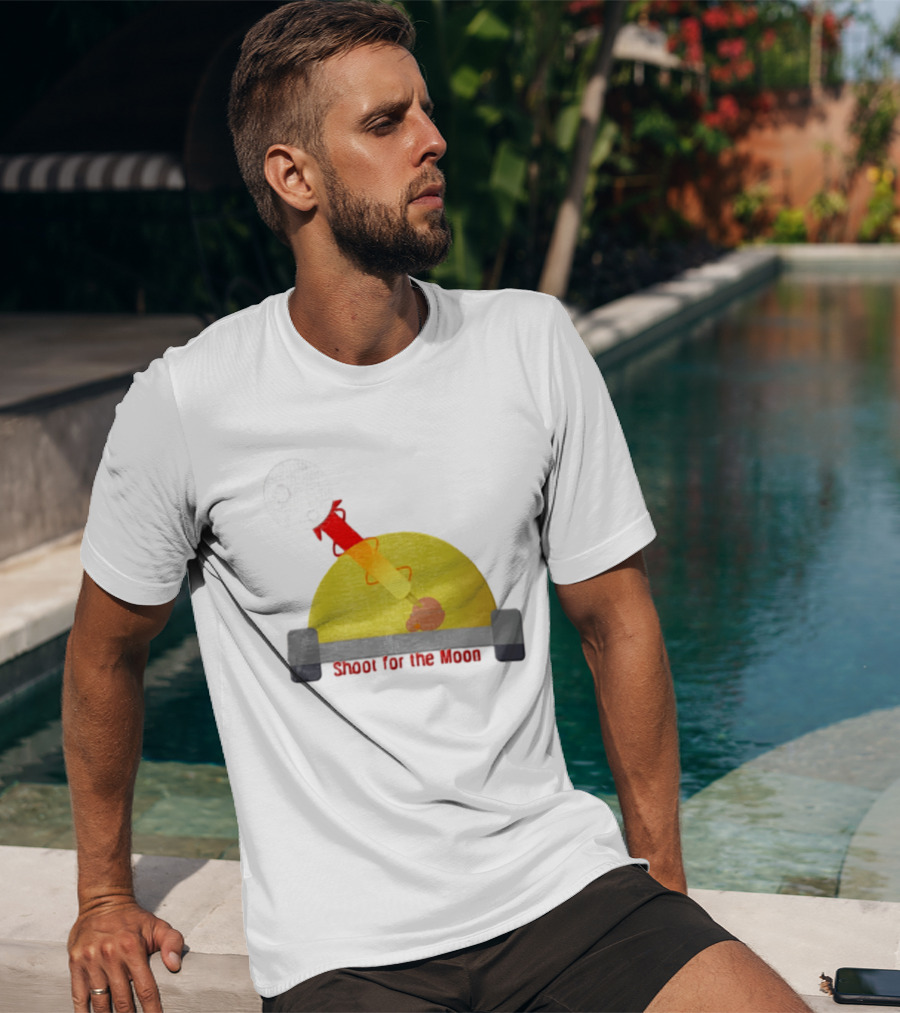 Shoot For The Moon Rocket Launcher Animation T-Shirt