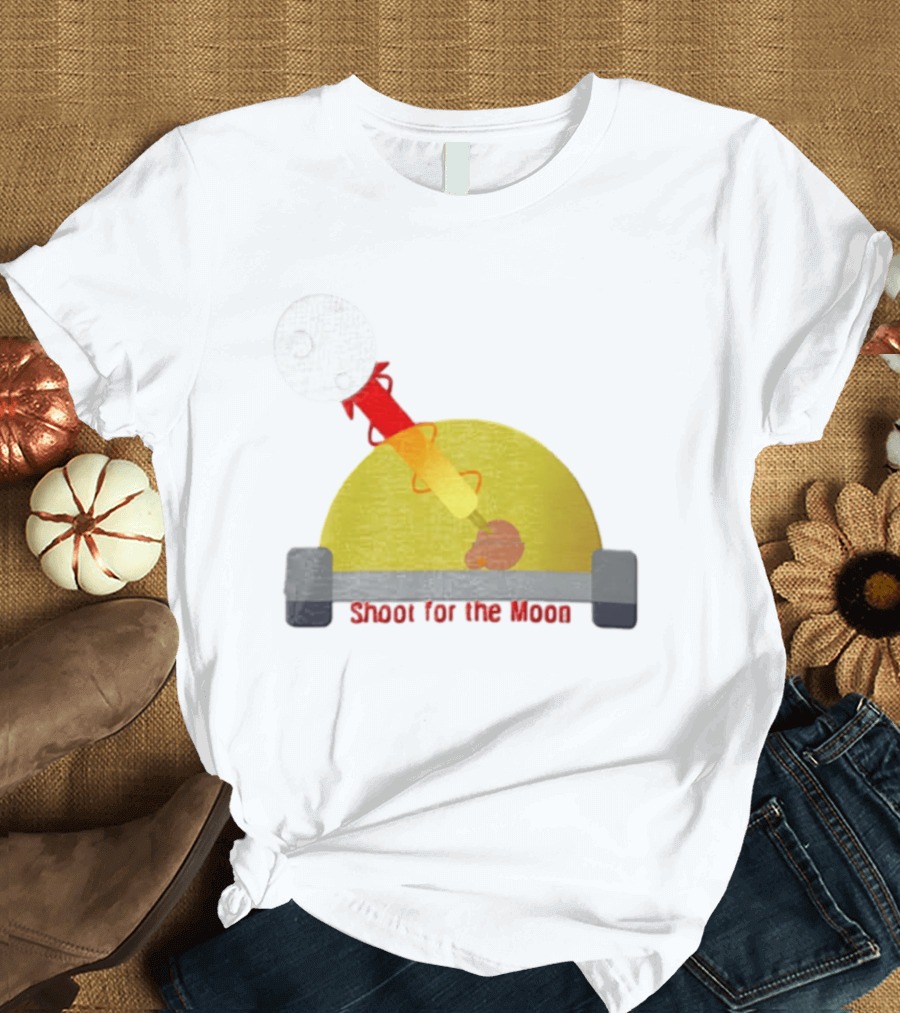 Shoot For The Moon Rocket Launcher Animation T-Shirt