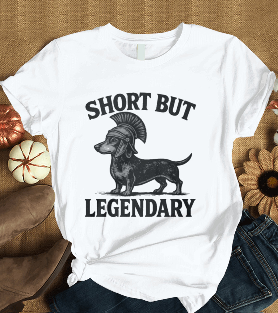 Short But Legendary Roman Warrior Wiener Dog T-Shirt