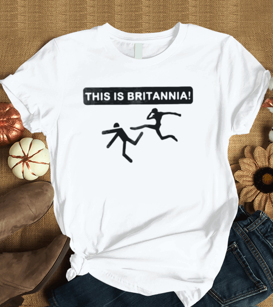 This Is Britannia Stick Figure Kick T-Shirt