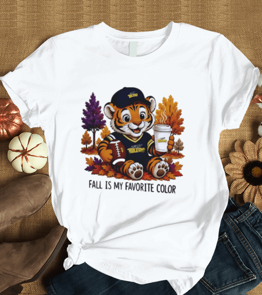 Toledo Rockets Tiger Fall Is My Favorite Color Football Coffee 2026 T-Shirt