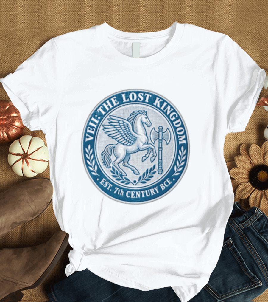 Veii The Lost Kingdom Est. 7th Century BCE Pegasus Horse Battle Axe T-Shirt