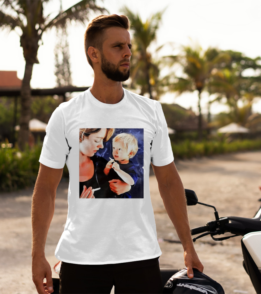 When You Light Up So Does He Anti Smoking Awareness T-Shirt