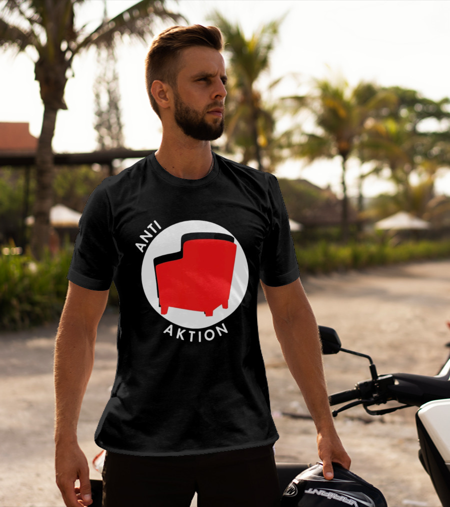 Anti Aktion Red Armchair Political T-Shirt
