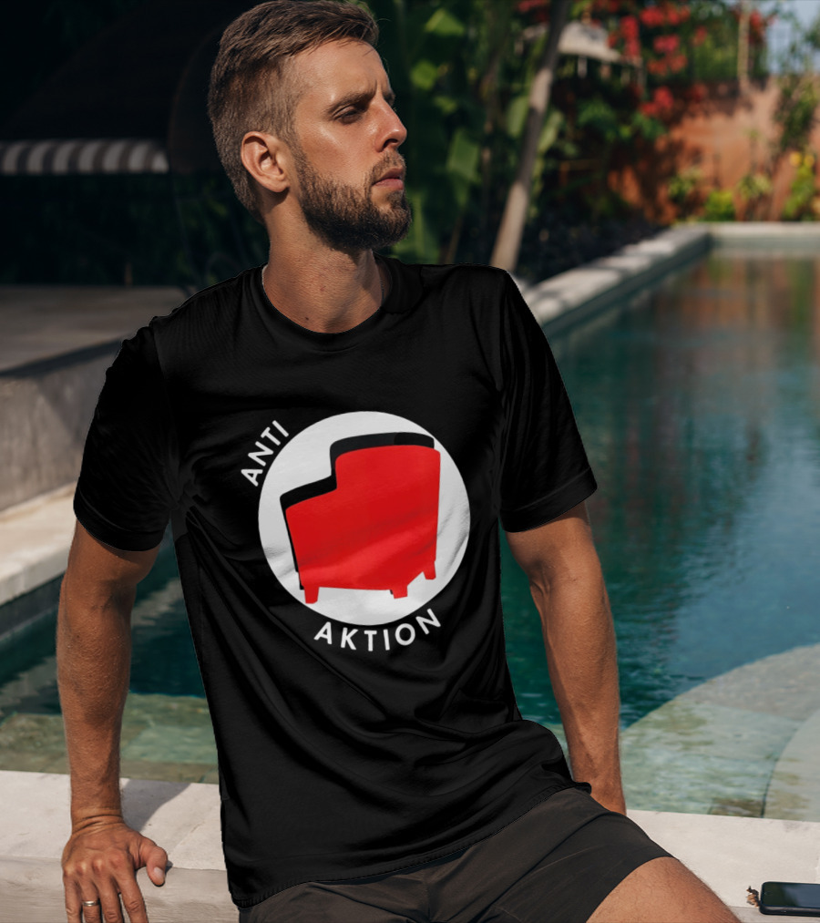 Anti Aktion Red Armchair Political T-Shirt