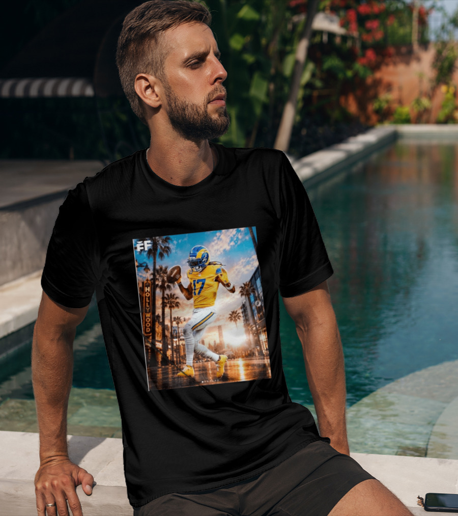 Los Angeles Rams Hollywood Davante Adams 17 Football Player T-Shirt
