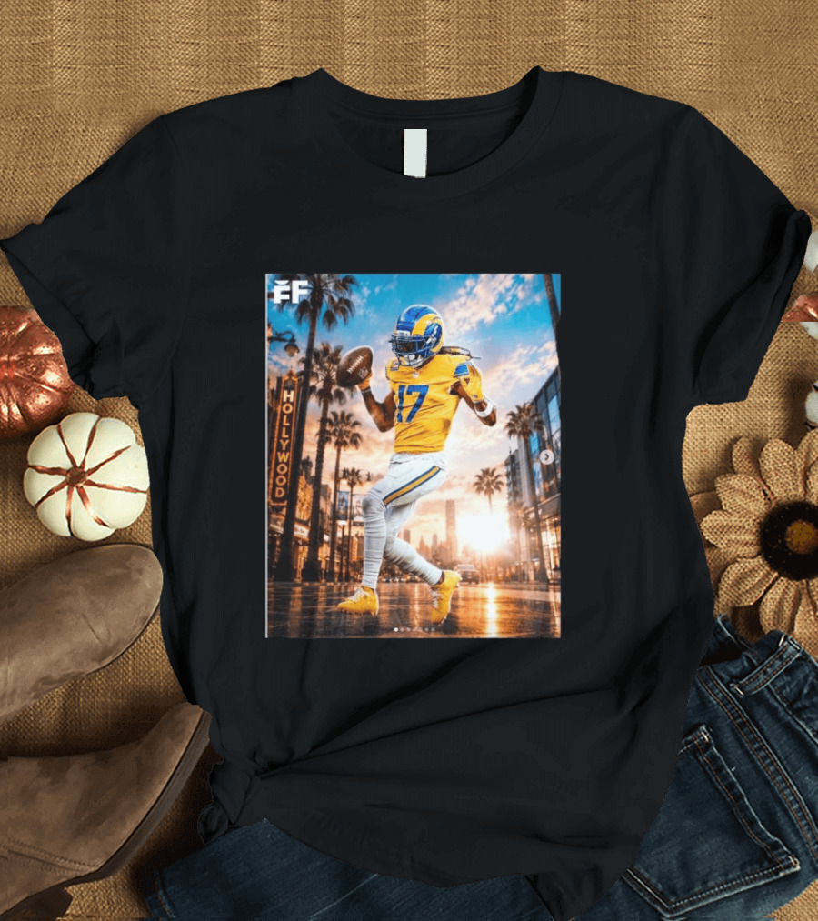 Los Angeles Rams Hollywood Davante Adams 17 Football Player T-Shirt