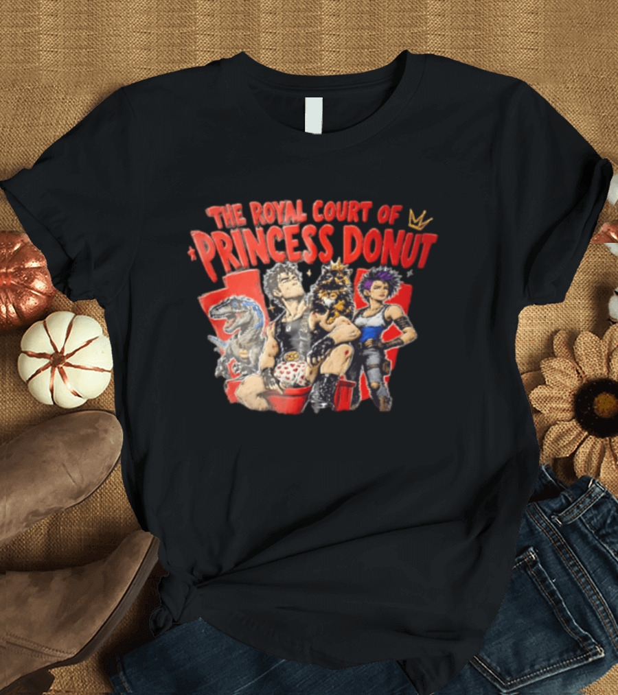 Dungeon Crawler Carl The Royal Court Of Princess Donut Man Cat Dinosaur Woman T-Shirt