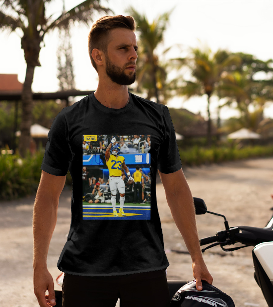 Los Angeles Rams Kamren Kinchens #23 NFL Football Jersey Celebration T-Shirt