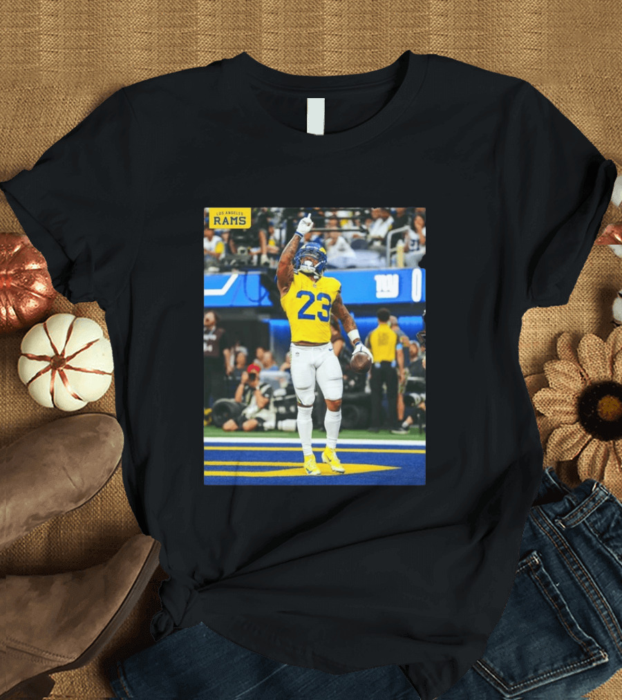 Los Angeles Rams Kamren Kinchens #23 NFL Football Jersey Celebration T-Shirt