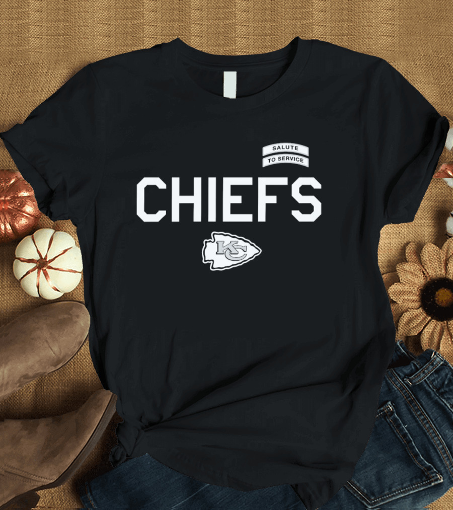 Kansas City Chiefs Salute To Service CHIEFS KC Arrowhead T-Shirt