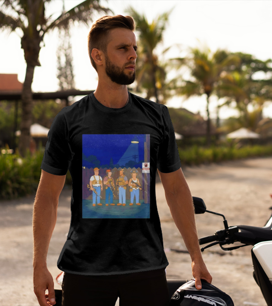 Neighborhood Tactical Squad Warning King Of The Hill T-Shirt