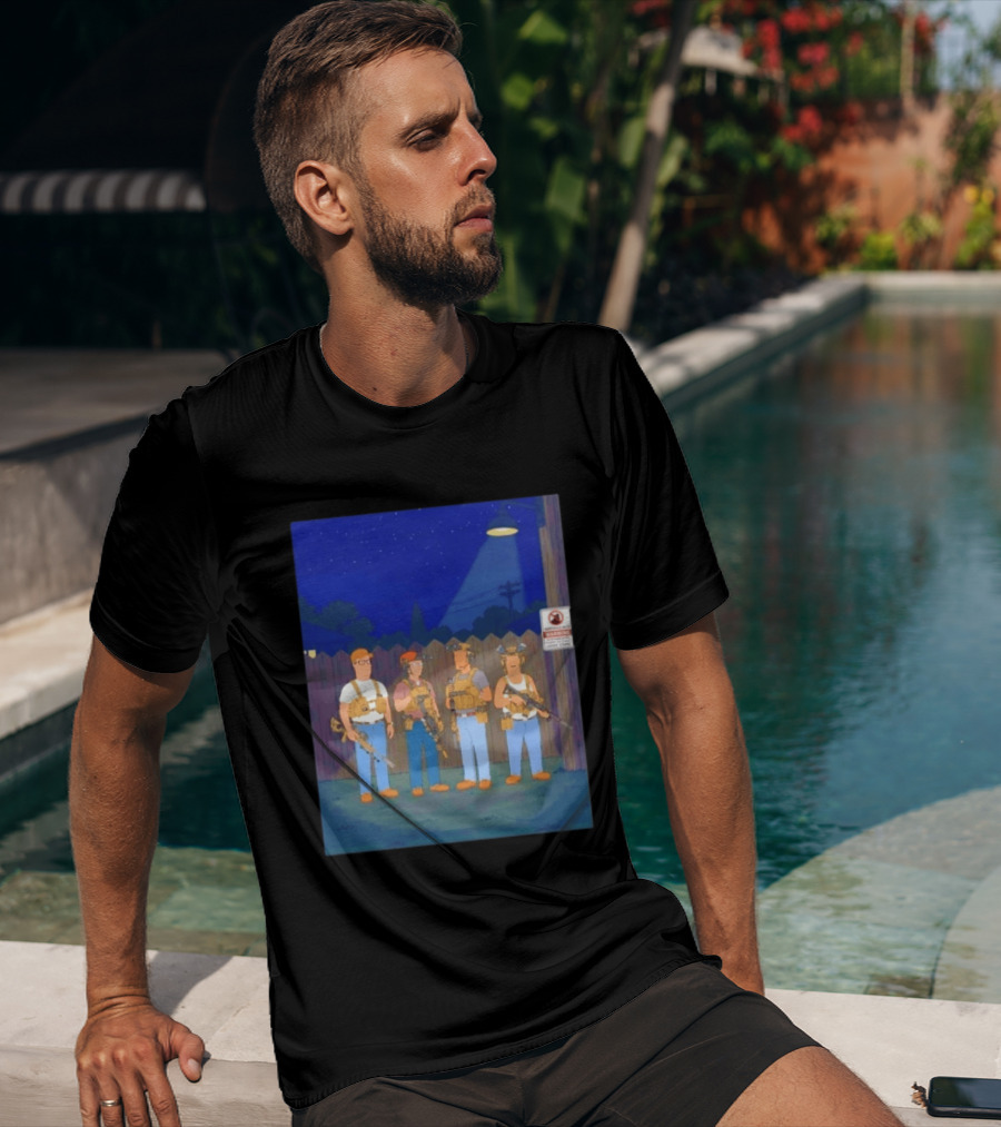 Neighborhood Tactical Squad Warning King Of The Hill T-Shirt