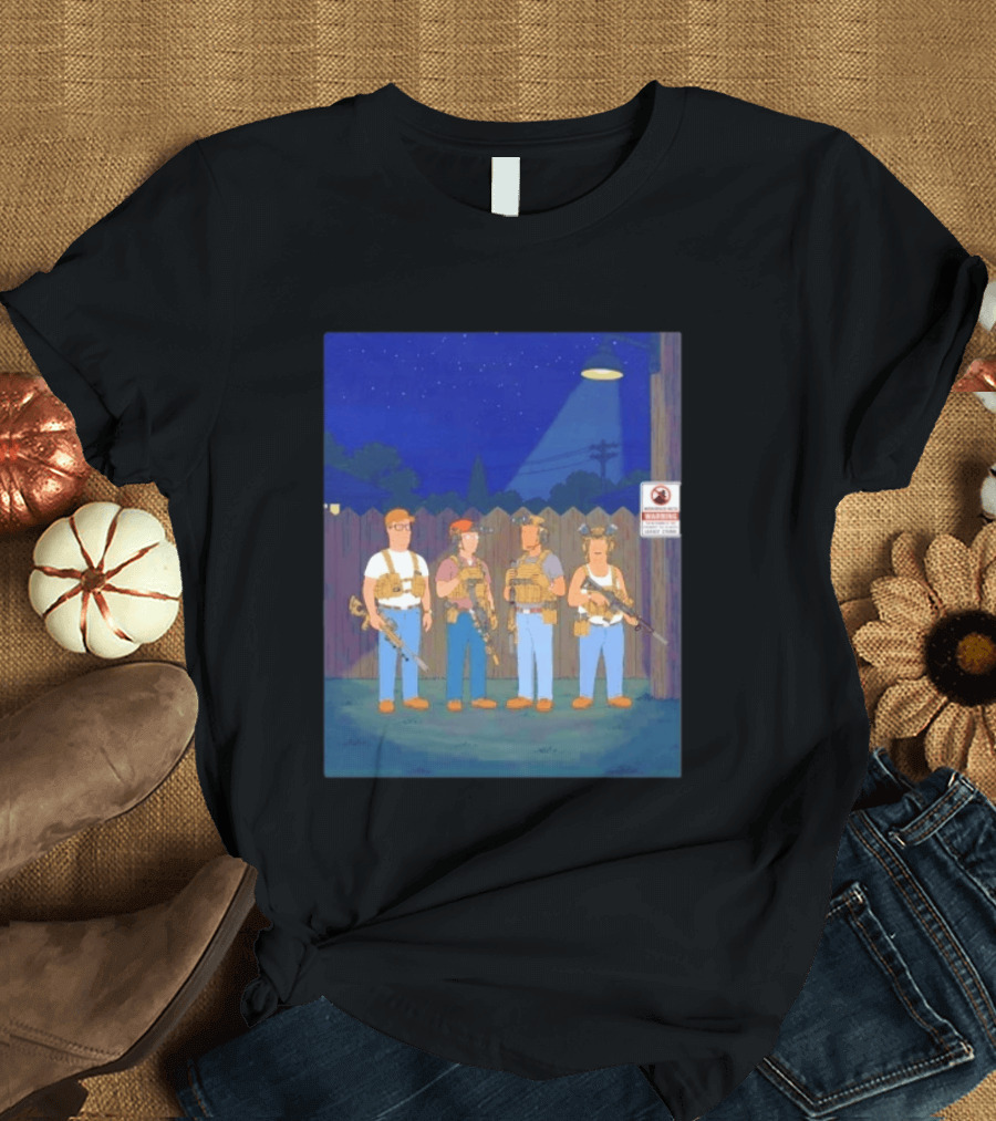 Neighborhood Tactical Squad Warning King Of The Hill T-Shirt
