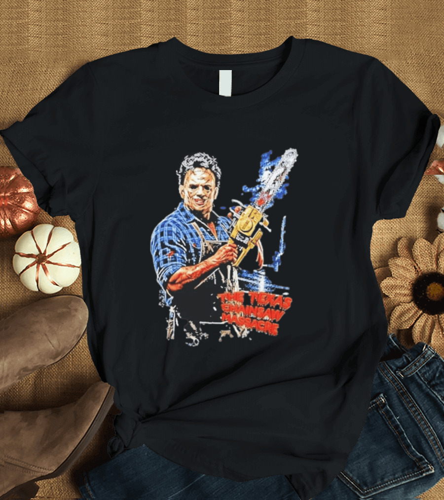 Texas Chainsaw Massacre Leatherface Chainsaw T-Shirt