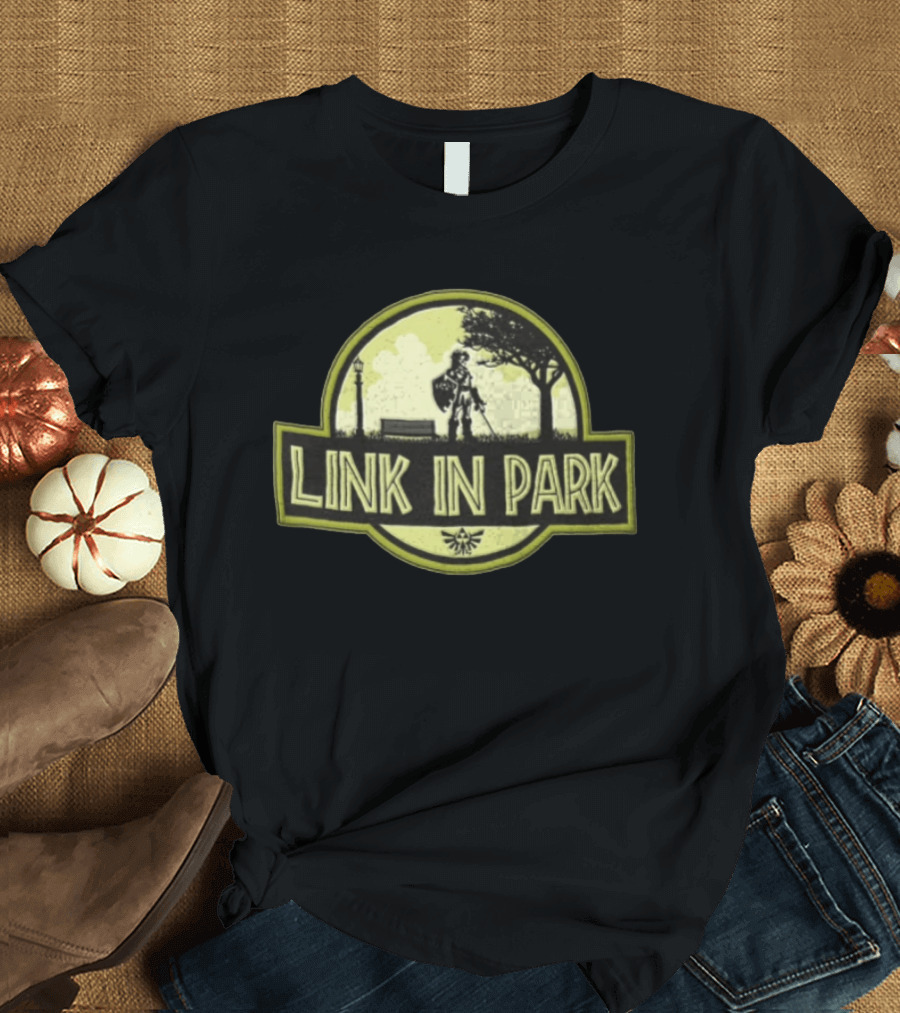 Link In Park Sword And Shield Hero Outdoors Scene T-Shirt