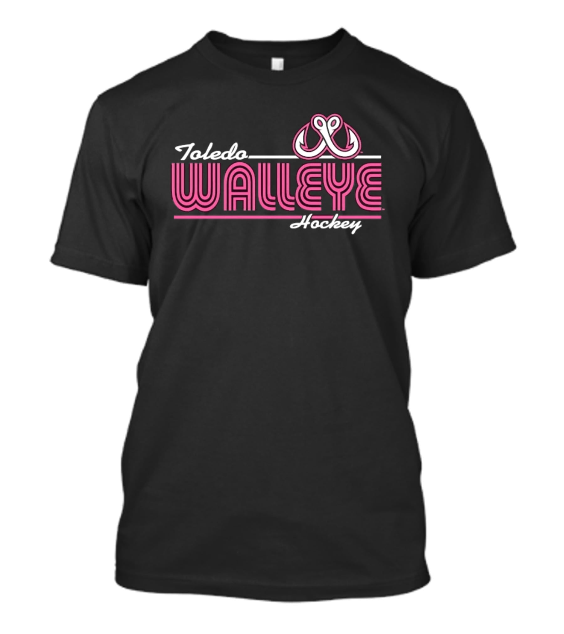 Toledo Walleye Pink Hooks Hockey ECHL T-Shirt