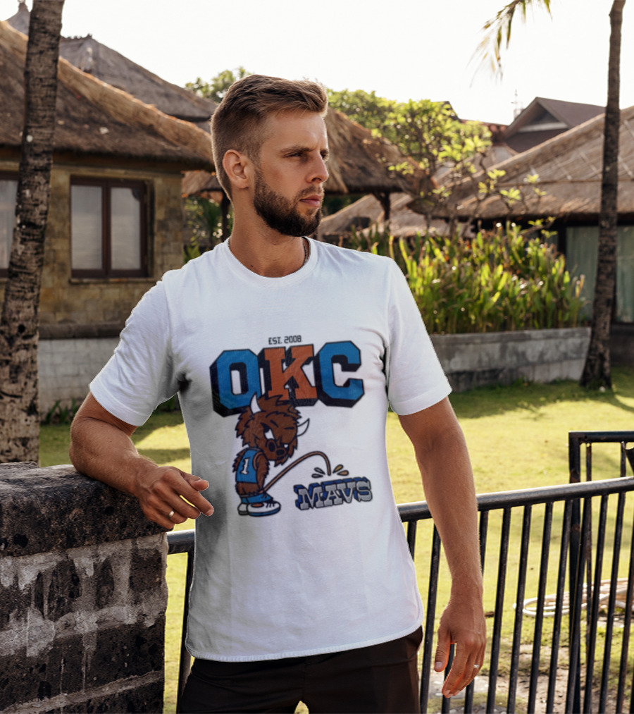Oklahoma City Thunder Rumble On Dallas Mavericks Mavs Rivalry T-Shirt