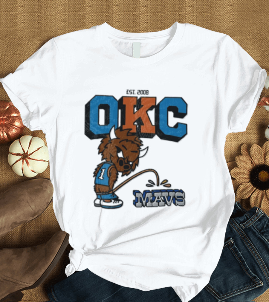 Oklahoma City Thunder Rumble On Dallas Mavericks Mavs Rivalry T-Shirt