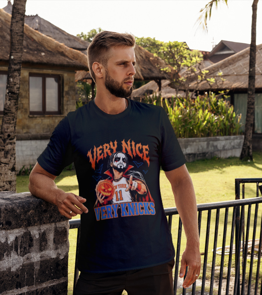 Jalen Brunson New York 11 Very Nice Very Knicks Halloween T-Shirt