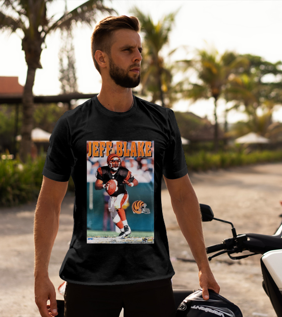 Cincinnati Bengals Jeff Blake Quarterback Action NFL Football T-Shirt