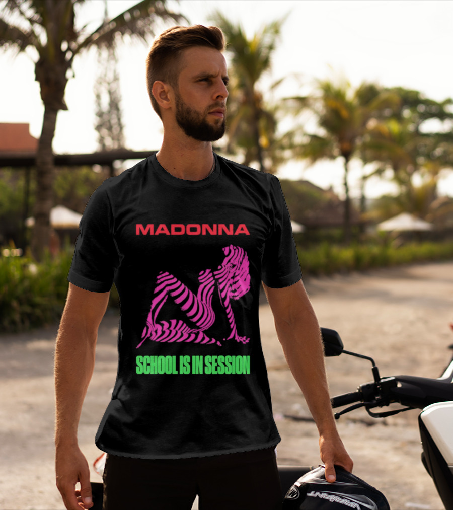 Madonna School Is In Session Pink T-Shirt