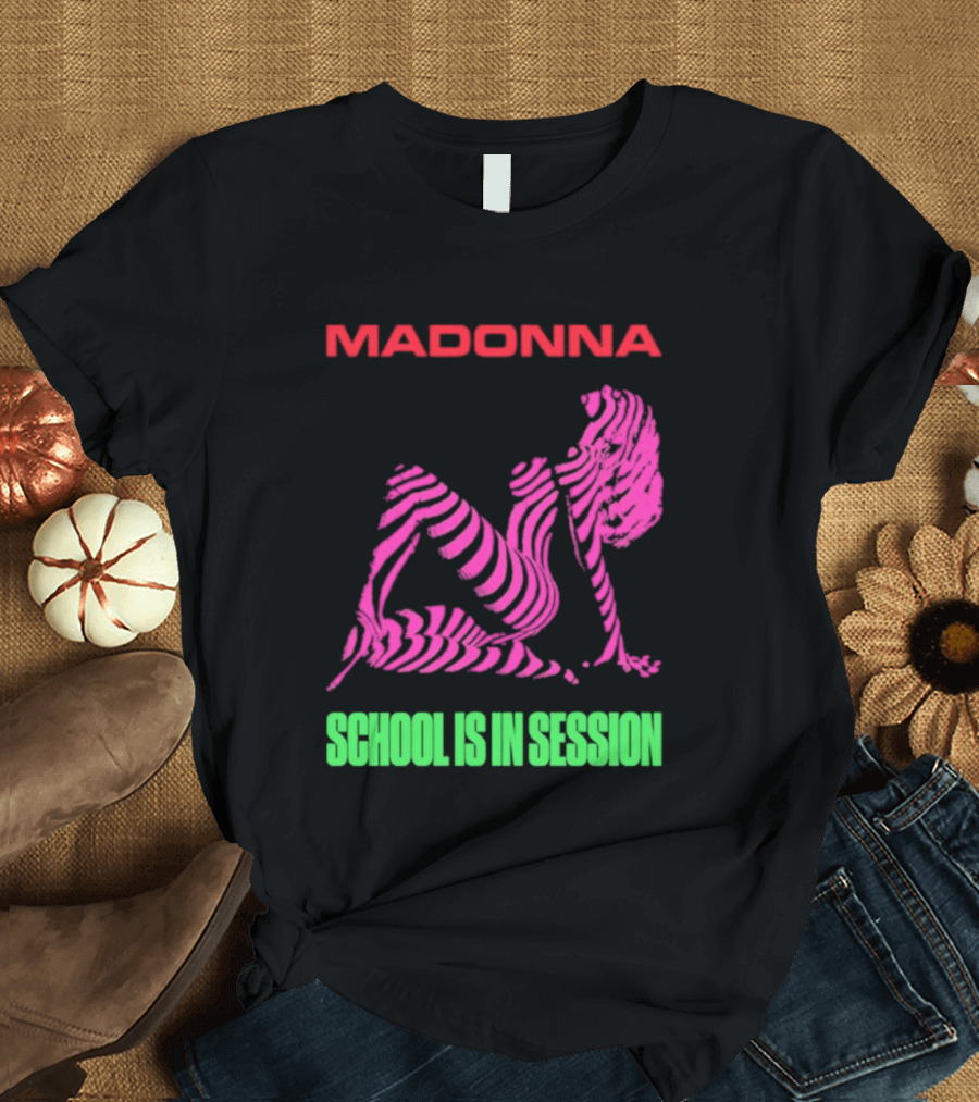 Madonna School Is In Session Pink T-Shirt