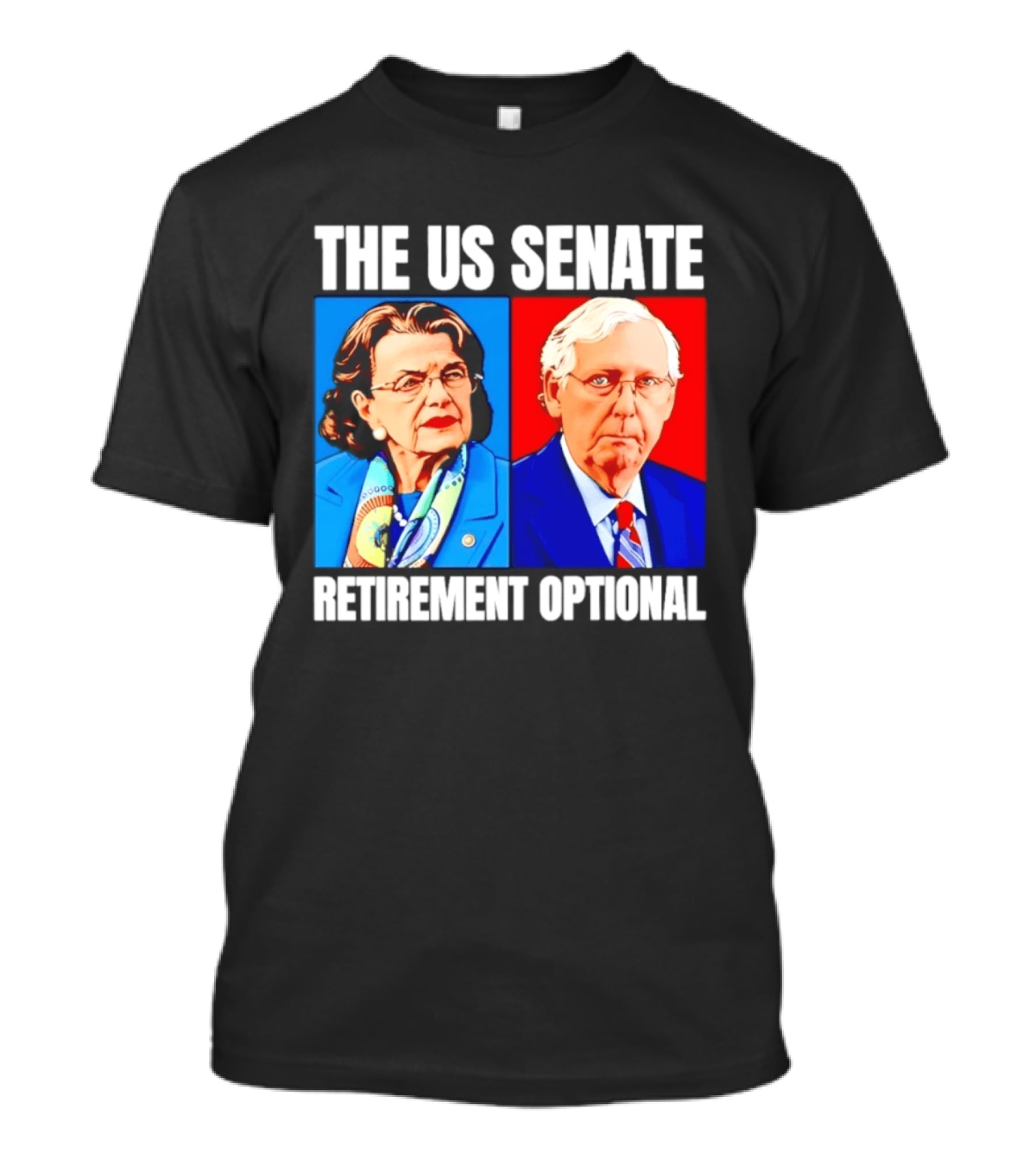Dianne Feinstein Mitch McConnell The US Senate Retirement Optional T-Shirt