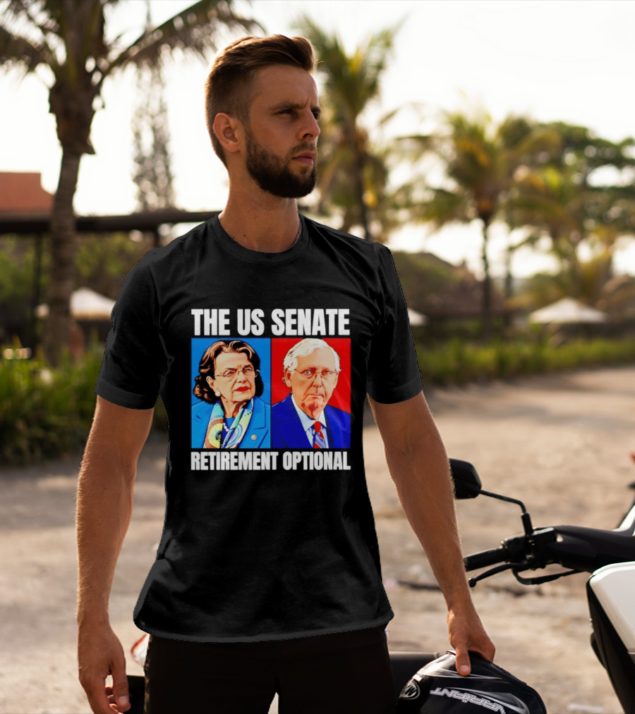 Dianne Feinstein Mitch McConnell The US Senate Retirement Optional T-Shirt