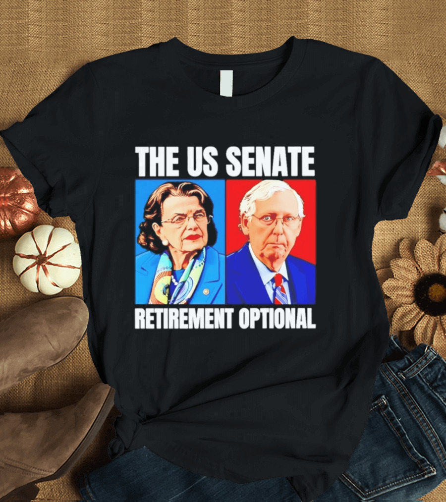 Dianne Feinstein Mitch McConnell The US Senate Retirement Optional T-Shirt