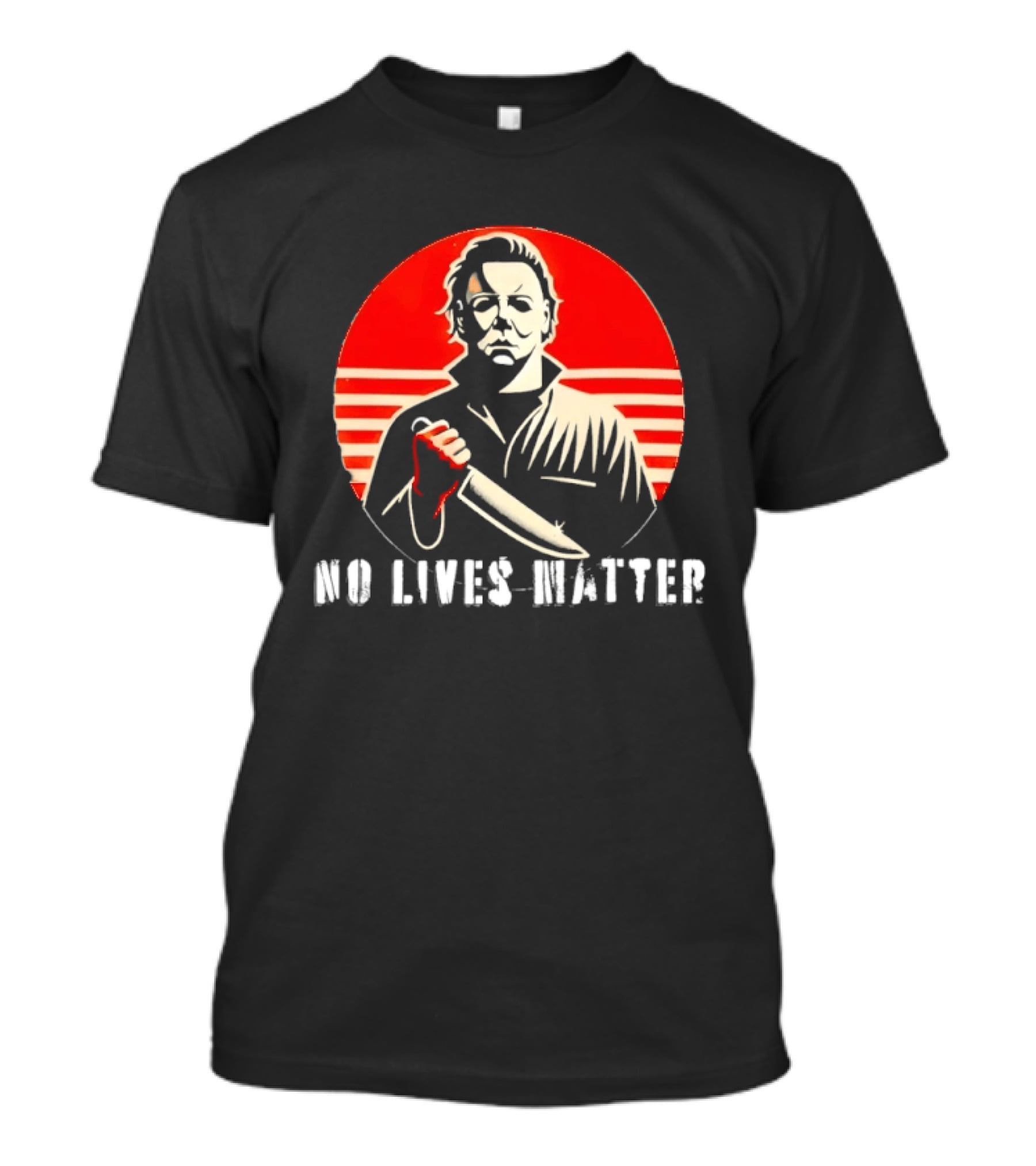 Michael Myers No Lives Matter Knife Icon Horror Movie T-Shirt