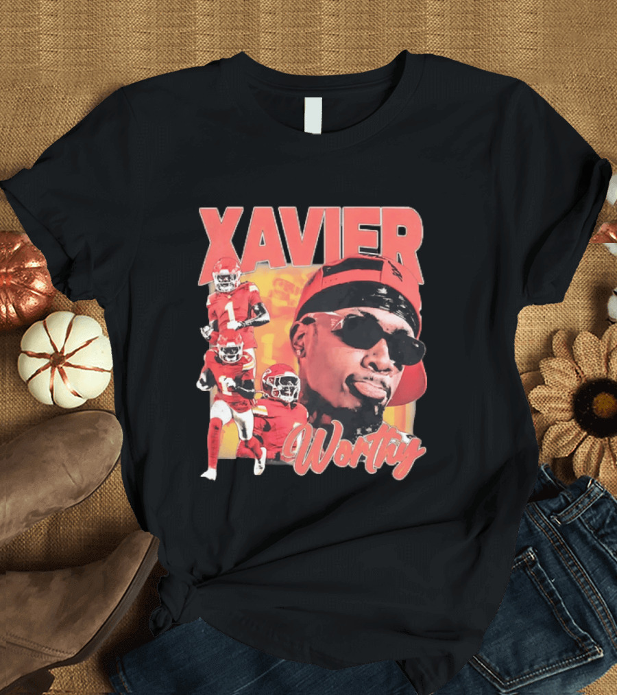 Xavier Worthy Kansas City Chiefs Football Player T-Shirt