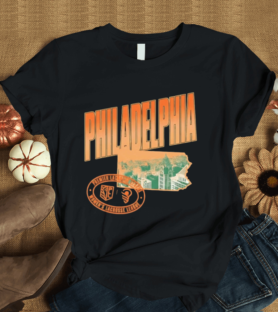 Philadelphia Premier Lacrosse League Women's Lacrosse Skyline T-Shirt