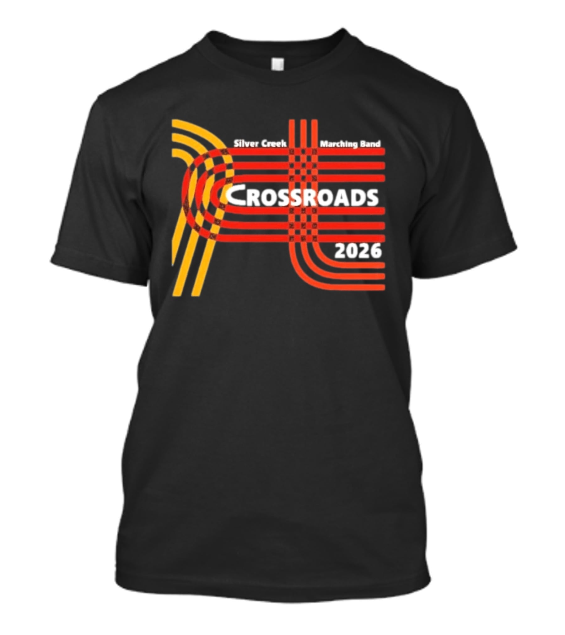 Silver Creek Marching Band Crossroads 2026 Intersection Pathway T-Shirt