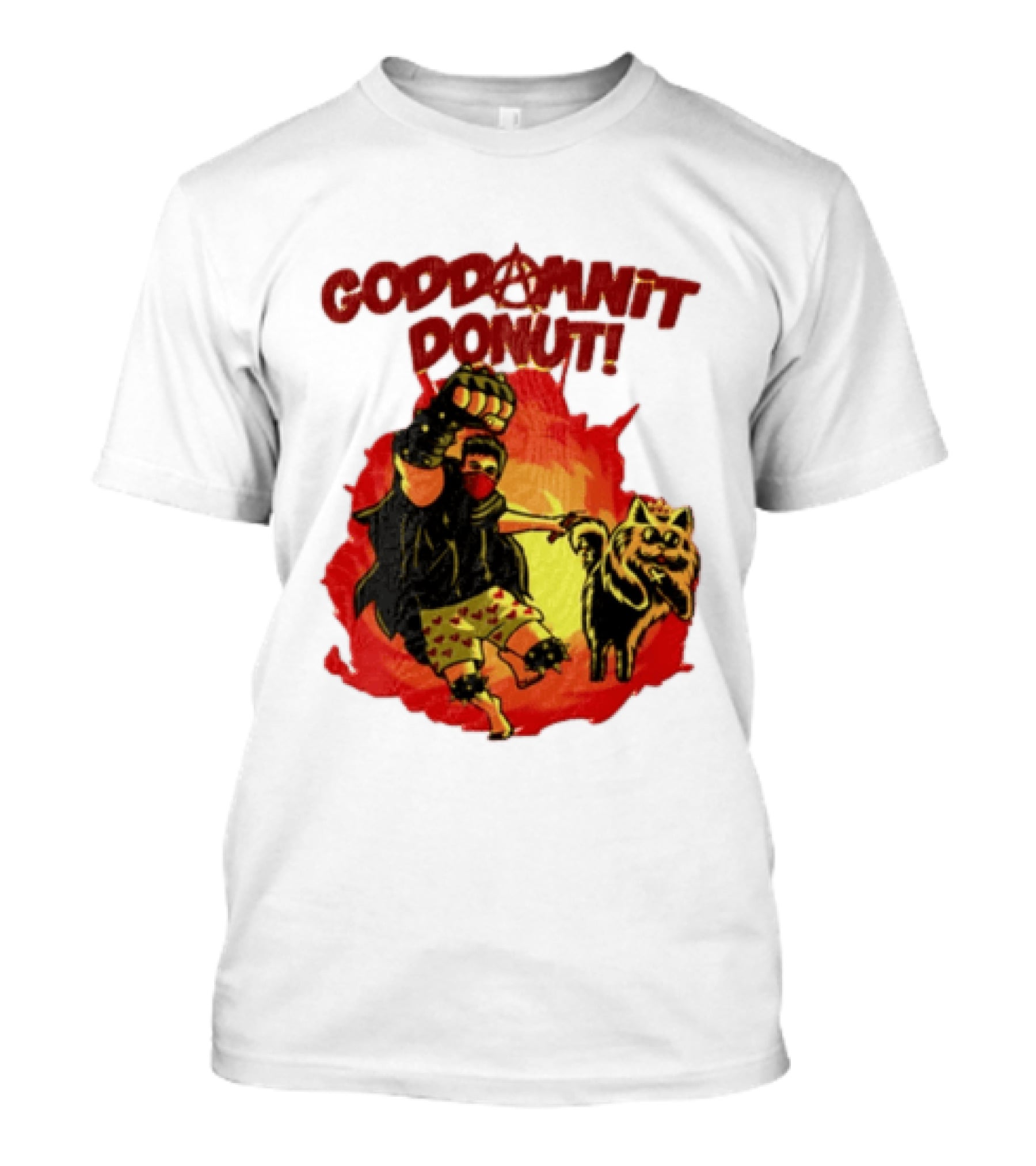 Goddamnit Donut Dungeon Crawler Carl With Mask And Cat T-Shirt