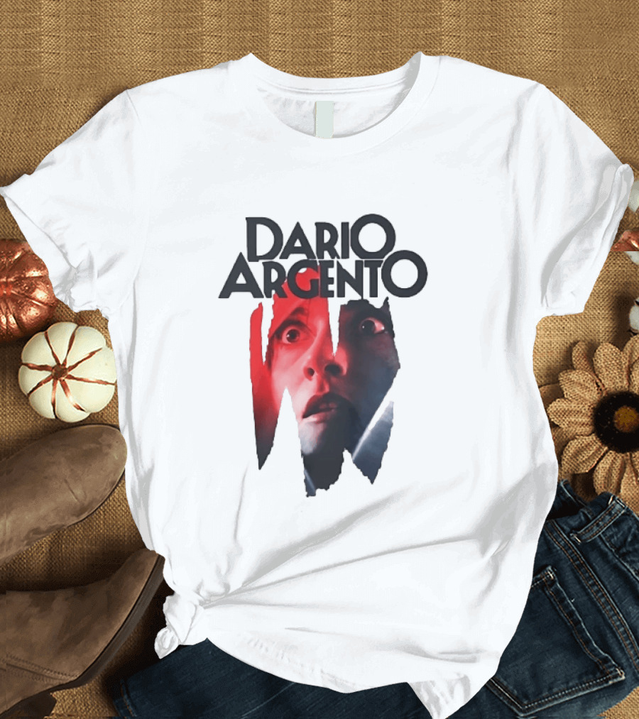 Dario Argento Horror Film Director Giallo Thriller Iconic Face T-Shirt