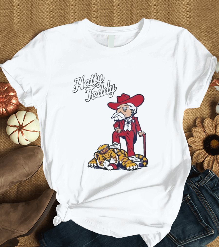 Hotty Toddy Ole Miss Mascot Triumph Over LSU Tiger 2026 T-Shirt