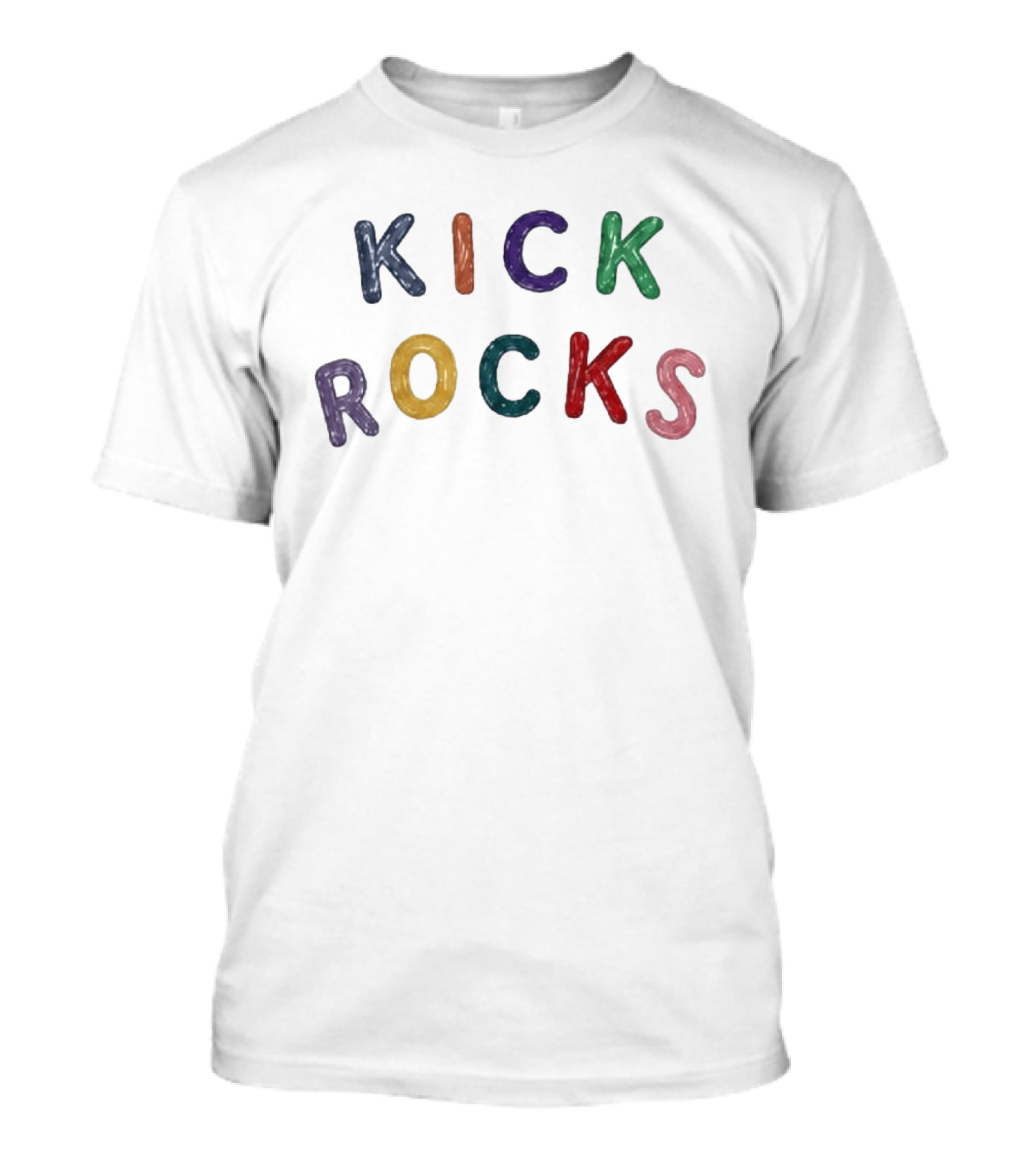 Sophie Cunningham Kick Rocks Colorful Letters T-Shirt