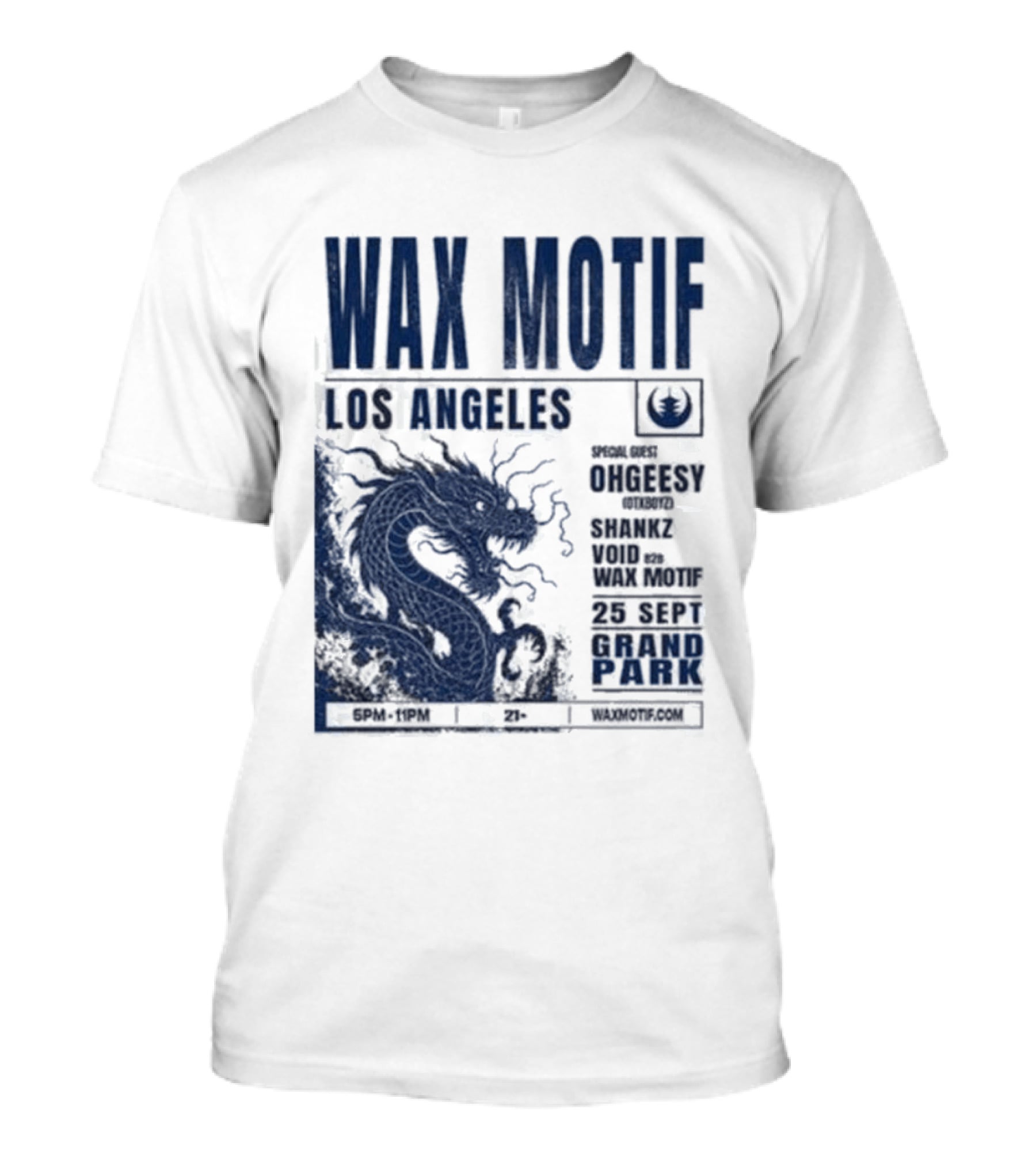 Wax Motif Los Angeles Grand Park Event With Ohgeesy September 25 2026 Dragon T-Shirt