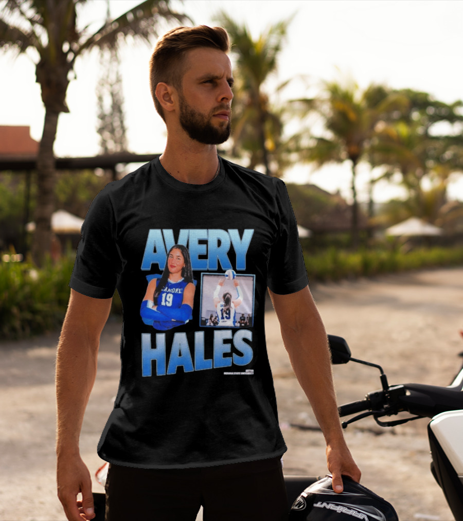 Avery Hales Indiana State Sycamores Volleyball No 19 Setter T-Shirt
