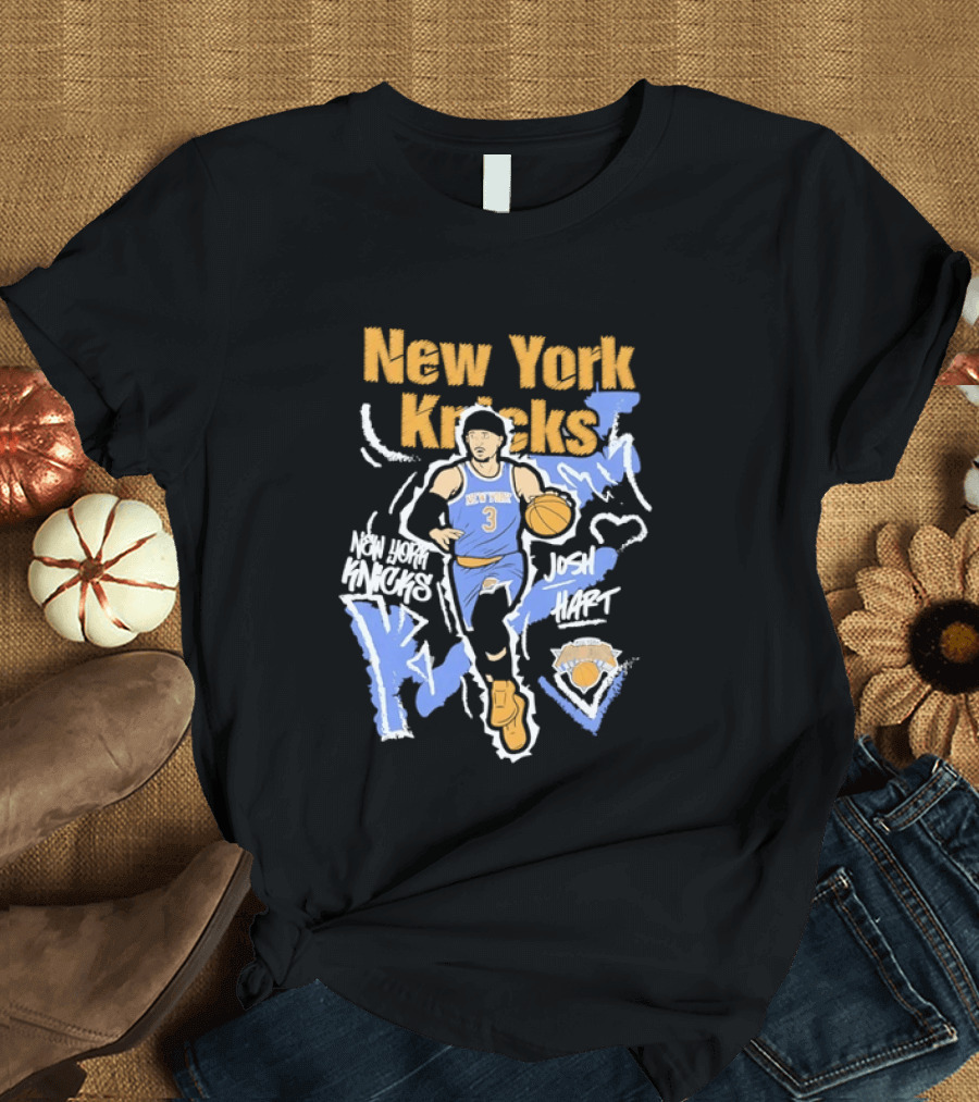 New York Knicks Josh Hart 3 NBA Basketball Player T-Shirt