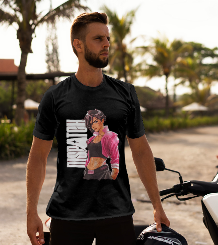Dispatch Anime Girl Urban Style Two Sided T-Shirt