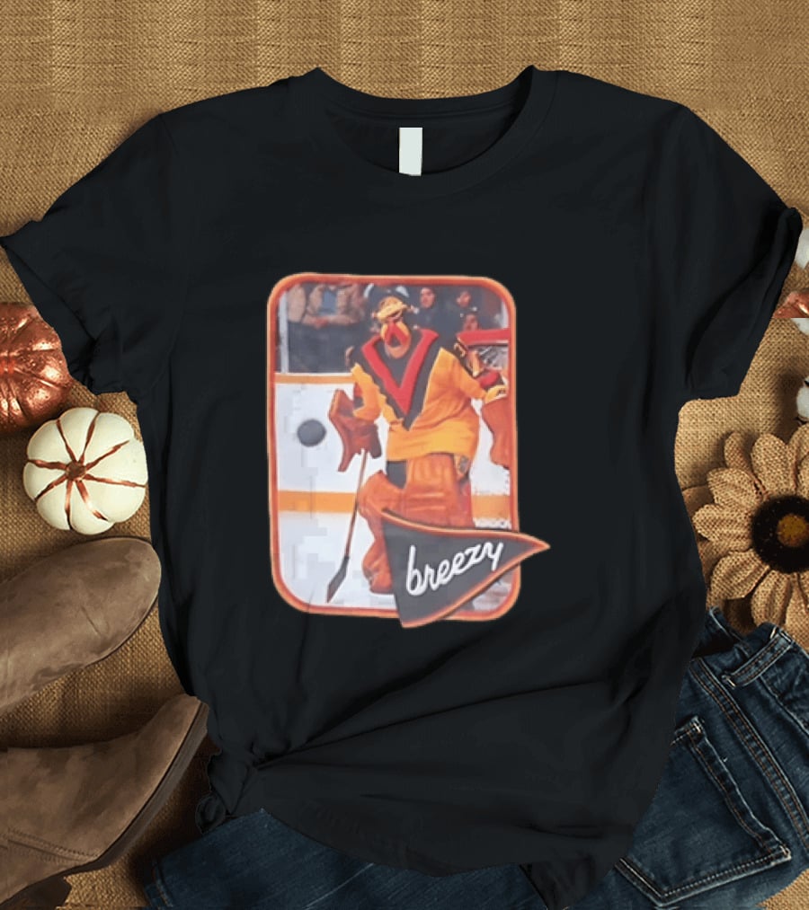 Richard Brodeur Vancouver Canucks NHL Breezy Retro Goalie Gear T-Shirt