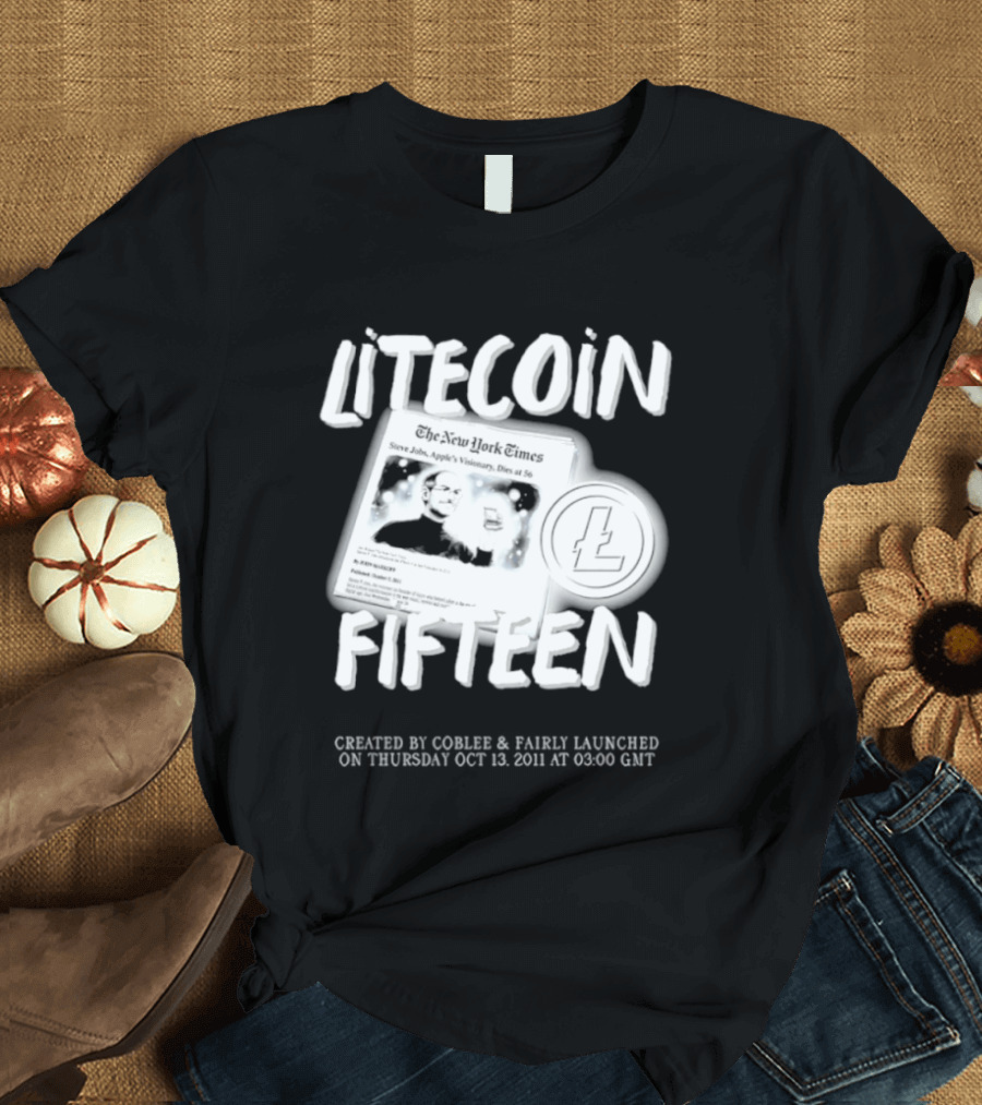 Litecoin Fifteen Created By Coblee Fairly Launched 2011 2026 T-Shirt