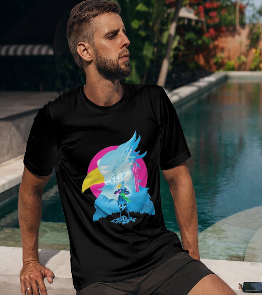 Shangri La Frontier Sunraku Eagle Art Gaming Manga Fantasy T-Shirt