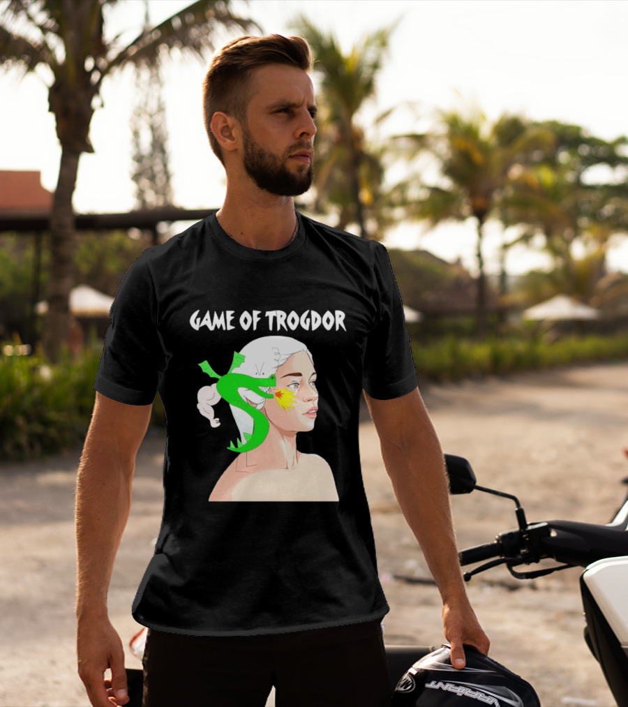Game Of Trogdor Dragon And Woman T-Shirt