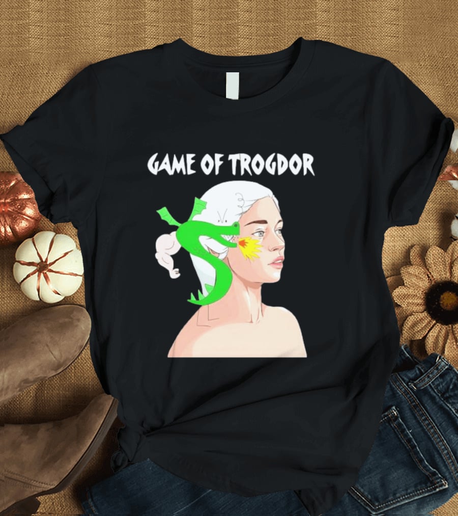 Game Of Trogdor Dragon And Woman T-Shirt