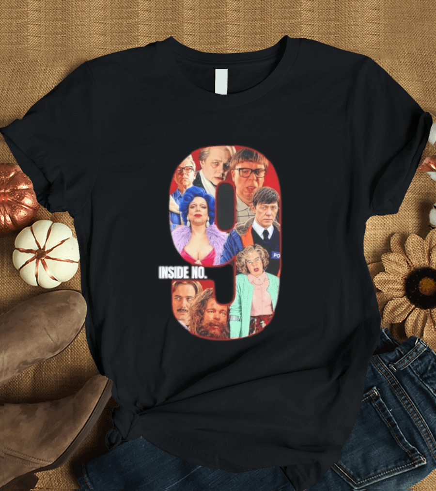 Inside No 9 TV Series Collage Reece Shearsmith Character Compilation T-Shirt